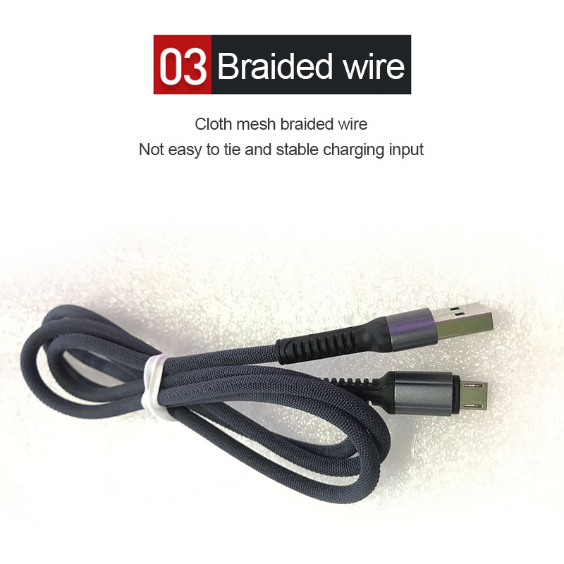 Fast Charge USB Mobile Phone Charger Cable For iPhone Android Type C