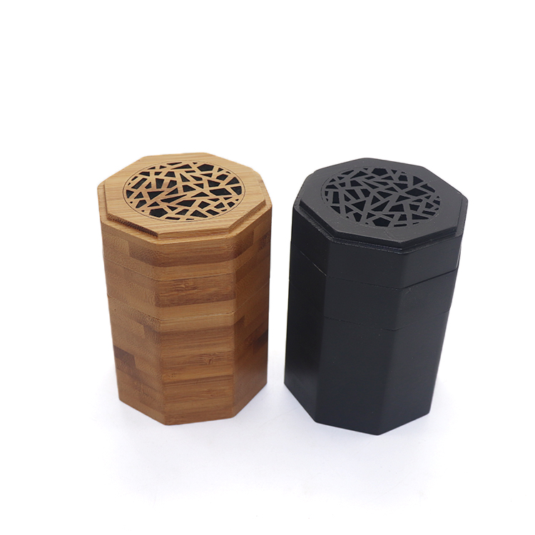 Octagon incense holder black bamboo incense stick with store