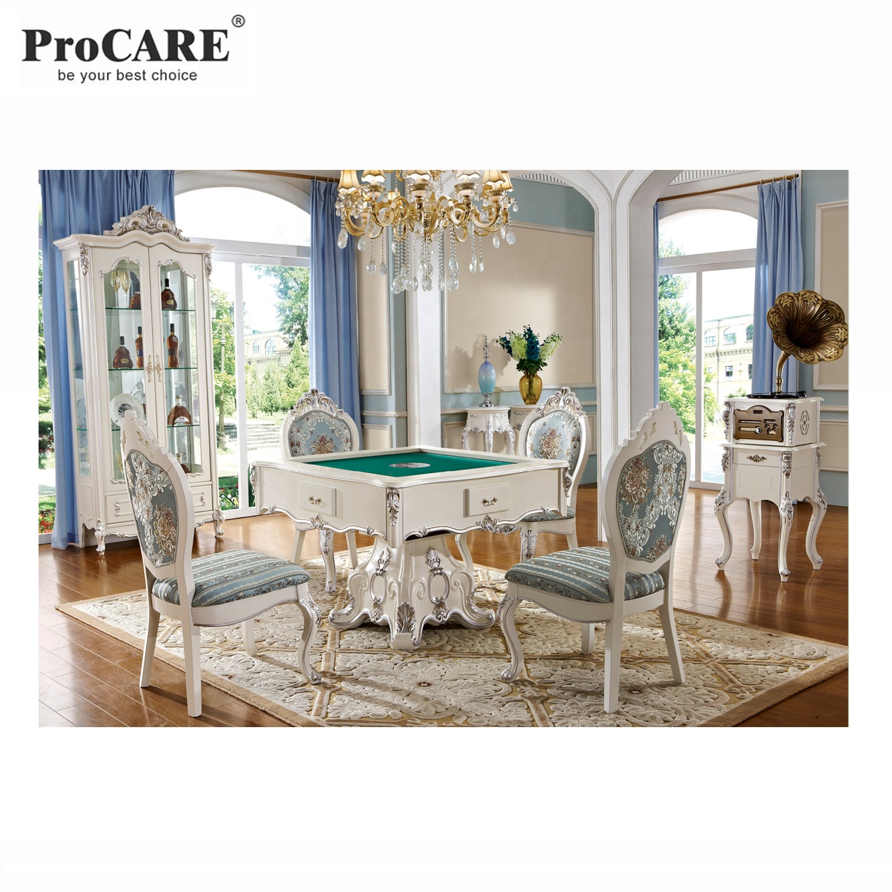 Горячая продажа Китай полностью автоматический маджонг Настольный набор со стульями