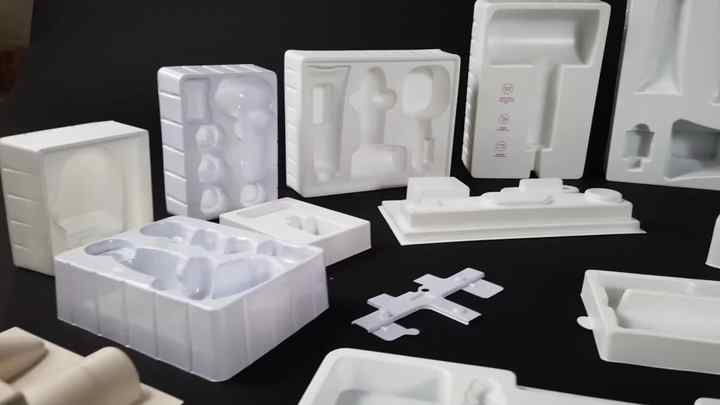 Customized Factory Tray Transparent PVC Inner Support White Cosmetic ...