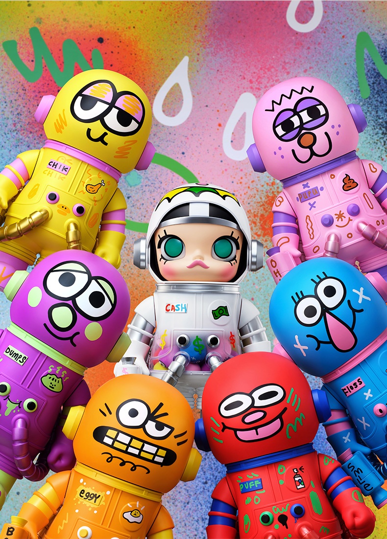 POPMART MEGA SPACE MOLLY 400% - Frozen Robots Mystery Boxes