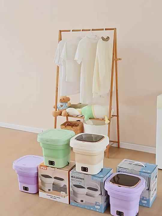 6L 9L Bucket Mini Washing Machine Folding Washing Machine Portable