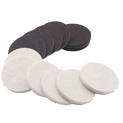 3 mm Thick Round Brown Anti Scratch Floor Protectors Self Adhesive Furniture Feet Pads