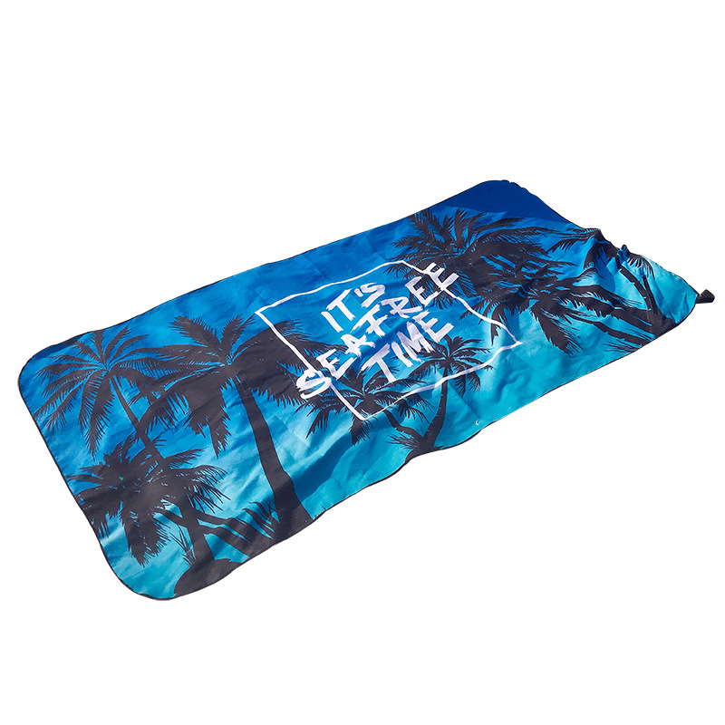 Пляжное полотенце Sandfree, быстросохнущее экологически чистое RPET микрофибра с принтом на заказ