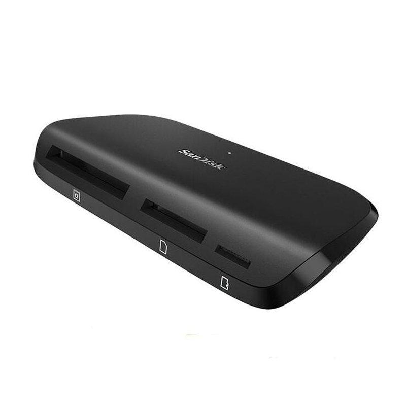 100% оригинальная оптовая цена двойной флеш-накопитель SanDisk ImageMate PRO USB-C устройство для считывания/записи писатель-SDDR-A631-GNGNN мультиформатный кард-ридер