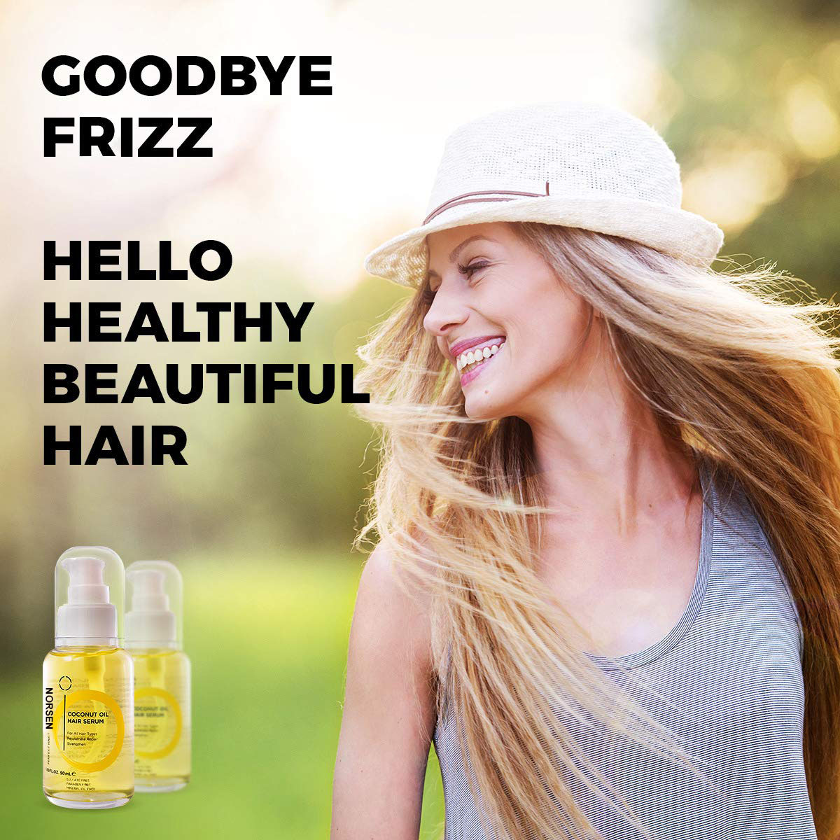 High Quality Private Label Organic Coconut Oil Hair Serum Hair Care