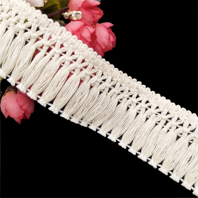 4 см 100% хлопок крупные кисточки кружевная отделка бахрома отделка кисточка