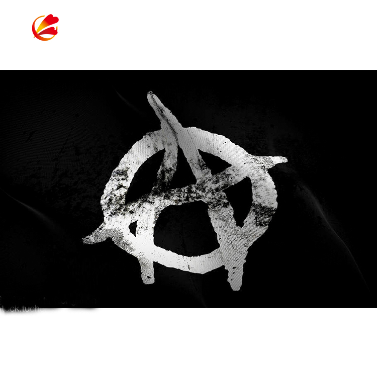 5/' x 3/' Anarchy Flag Punk Anarchist Anarchism Festival Black /& Red Banner