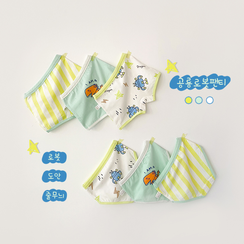 Миа милый мальчик краткое нижнее белье 3 шт./пакет робот-динозавр, трусы-боксеры для мальчиков, короткие летние детские футболки с принтом из мультфильма, трусы