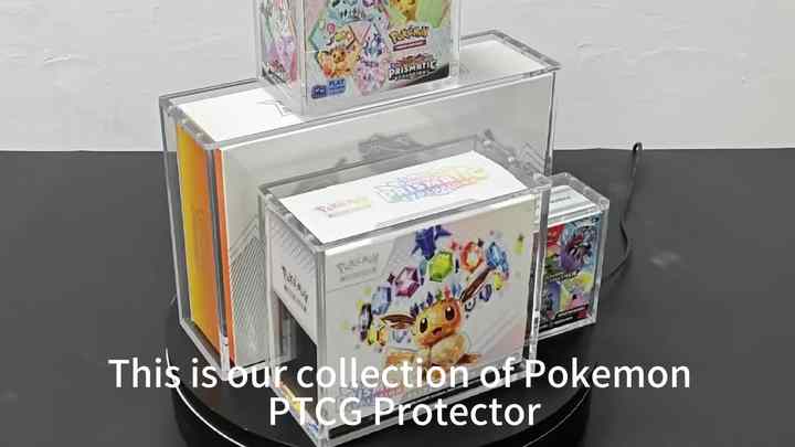 Pokemon UV Resistant Acrylic PTCG Display Rack - Durable & Stylish
