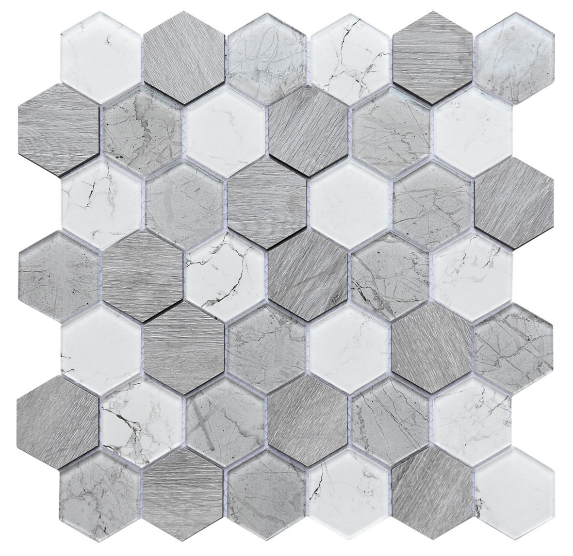Großhandel fliesen sechseck grau Kaufen Sie die besten fliesen sechseck