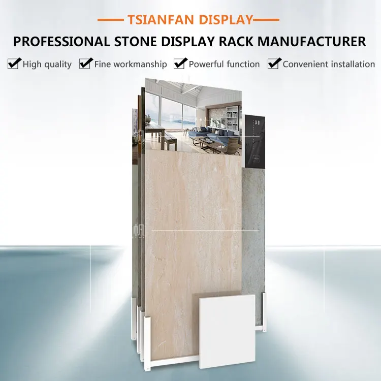 Push-Pull Granite Displays Nateual Stone Housing Metal Sliding For Tile Display 10 Roundstone Diamond Size Displayer