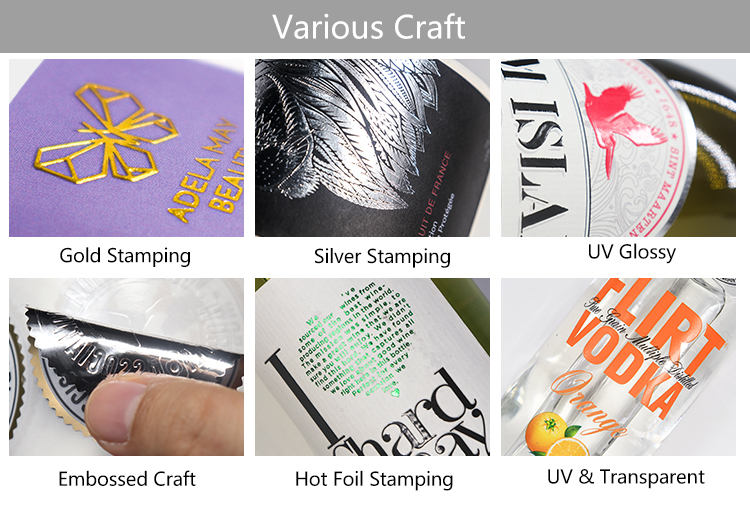 Waterproof Gold Foil Round Stickers Clear Gloss Custom Logo Stickers For Packaging