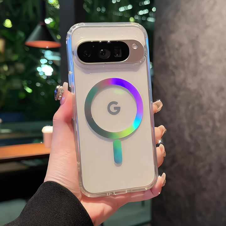 Compatible With Google Pixel 9/9 Pro Magnetic Case With Bling Sparkly
