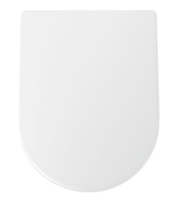 Пластиковый U-образный белый чехол для унитаза 050Q