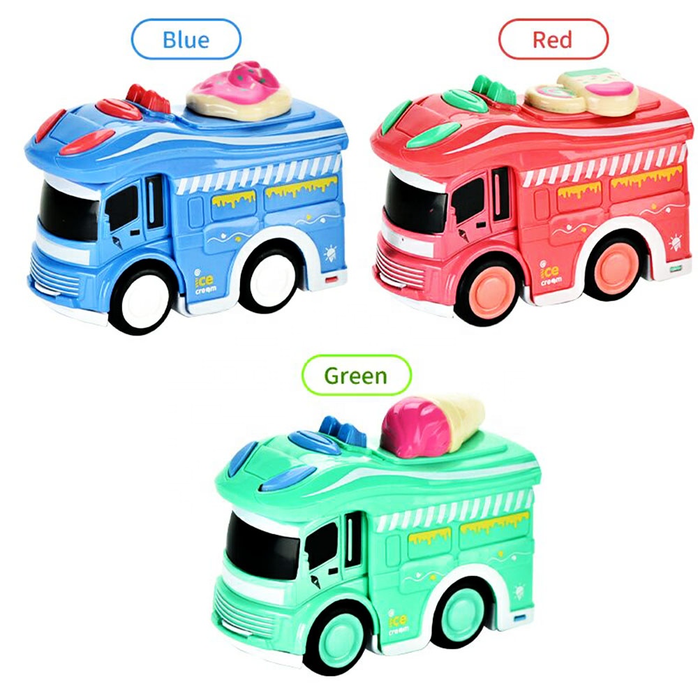 Miniature Collection Ice Cream Truck Alloy Toy Diecast Model Car
