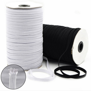 1 METRE GOOD STRONG QUALITY FLAT WOVEN ELASTIC BLACK /& WHITE 3//4//5//6//8//10//12mm