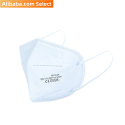 סיטונאי חד פעמי מקופל סוג FFP2 למבוגרים מסכת 3 שכבות הנשמה חד פעמית פנים מסכה עם earloops ספק