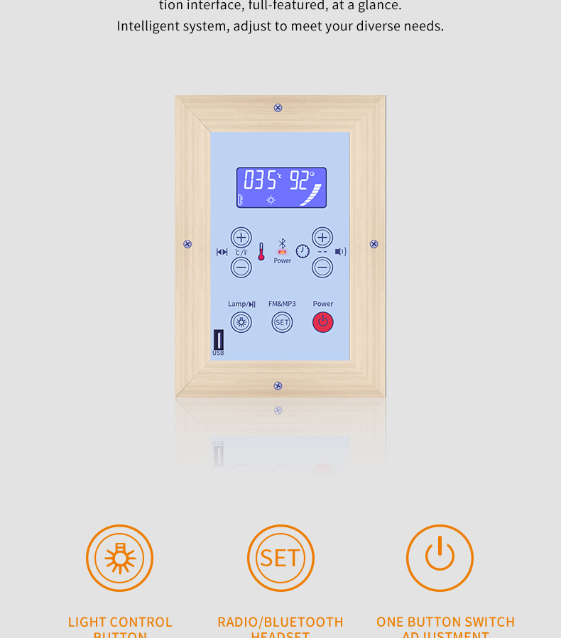 2 person far infrared dry carbon panel hemlock sauna room