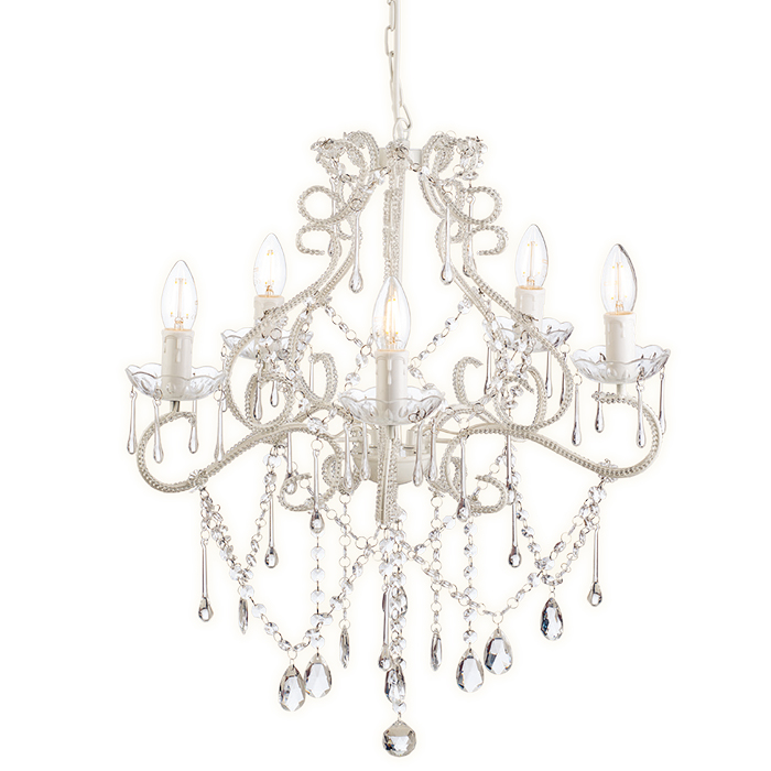 5 lights crystal chandelier led decoration decorative acrylic light for weddings NS-120246W