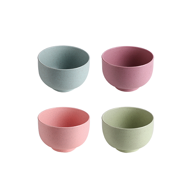 360 мл 12 унций Экологически чистая переработанная Пшеничная солома Рик шелуха волокно микроволновка пластиковая кухонная миска для обеда набор миски из пшеничного волокна