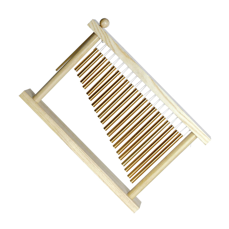 Primus Carillon A Vento Adante 70 Cm - Tubi In Alluminio Cromato Satinato, Melodico Per Giardino E Terrazzo