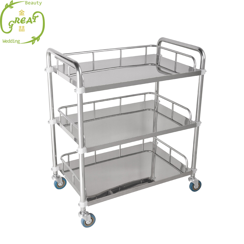 High Quality Durable Customization Spa Beauty Salon Drawer Storage Trolley Rolling Cart