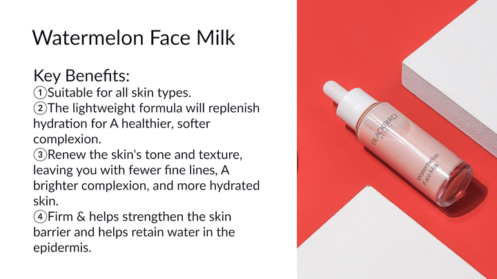 watermelon brightening whitening booster face serum for dry skin
