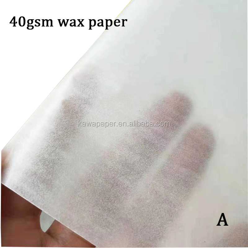Food grade custom printed wrapping paper grease proof Wax paper for packaging