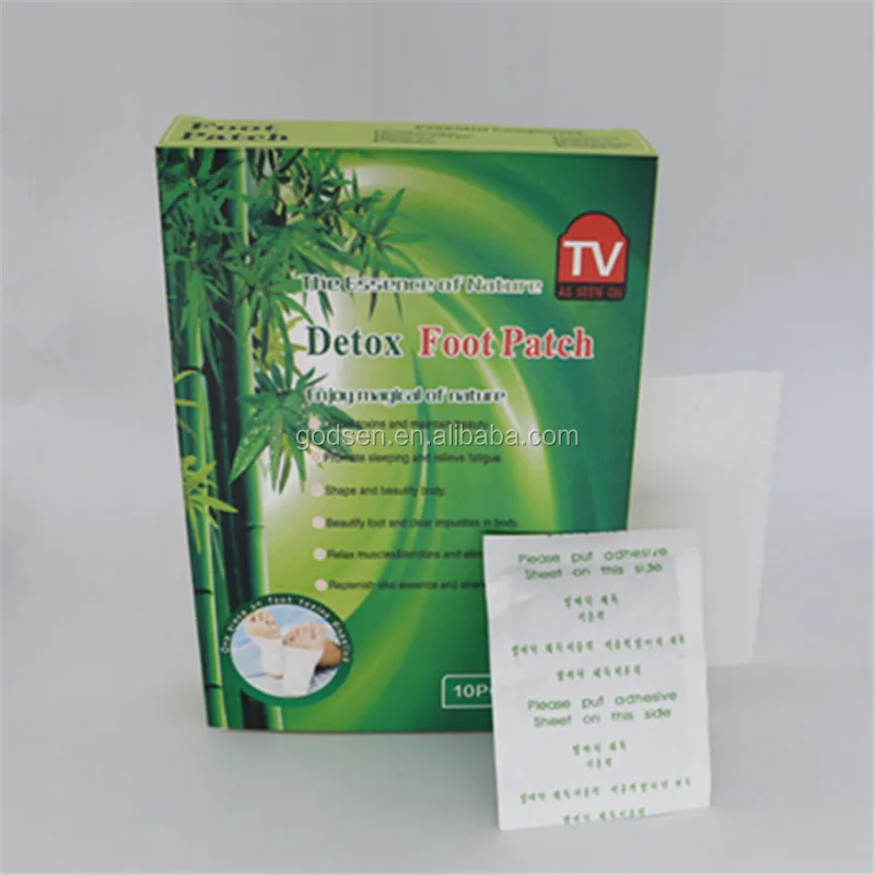 Bamboo detox foot patch with adhesive is the best Chinese natural foot detox pad