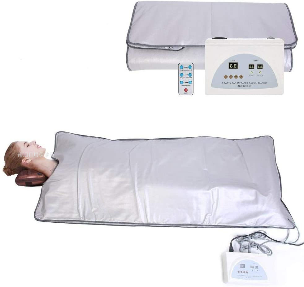 QIYE Sauna Blanket Far-Infrared Dry Spa Far Infrared Full Body Massage Slimming Sauna Blanket Spa Beauty Tool Anti Ageing Beauty Machine
