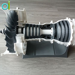 Impressão 3d cnc usinagem De Alta Precisão Personalizado Feito De Aviões A Jato Turbo Turbina Do Motor parte