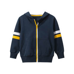 Baby boys and girls jacket toddler spring and autumn zip top hooded jacket
