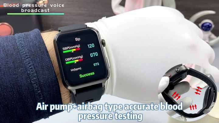 Luxury S11 Blood Pressure Watch ECG Smart Watch Air Pump Balloon Type  Accurate Testing Fitness Tracker Smart Watch