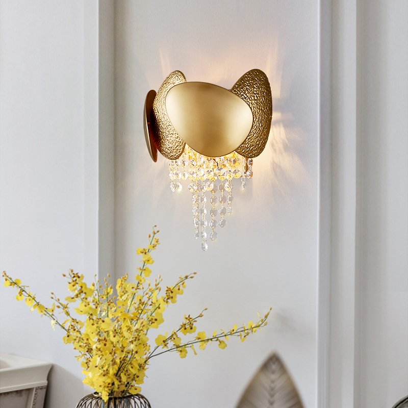 New crystal rectangle Bathroom Mirror Front Vanity Lighting Fixture 60cm black Modern Design Residential Hotel LED Wall Light