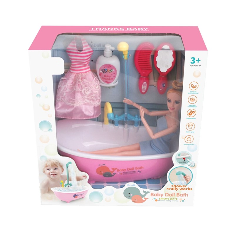 baby doll bathtub with shower