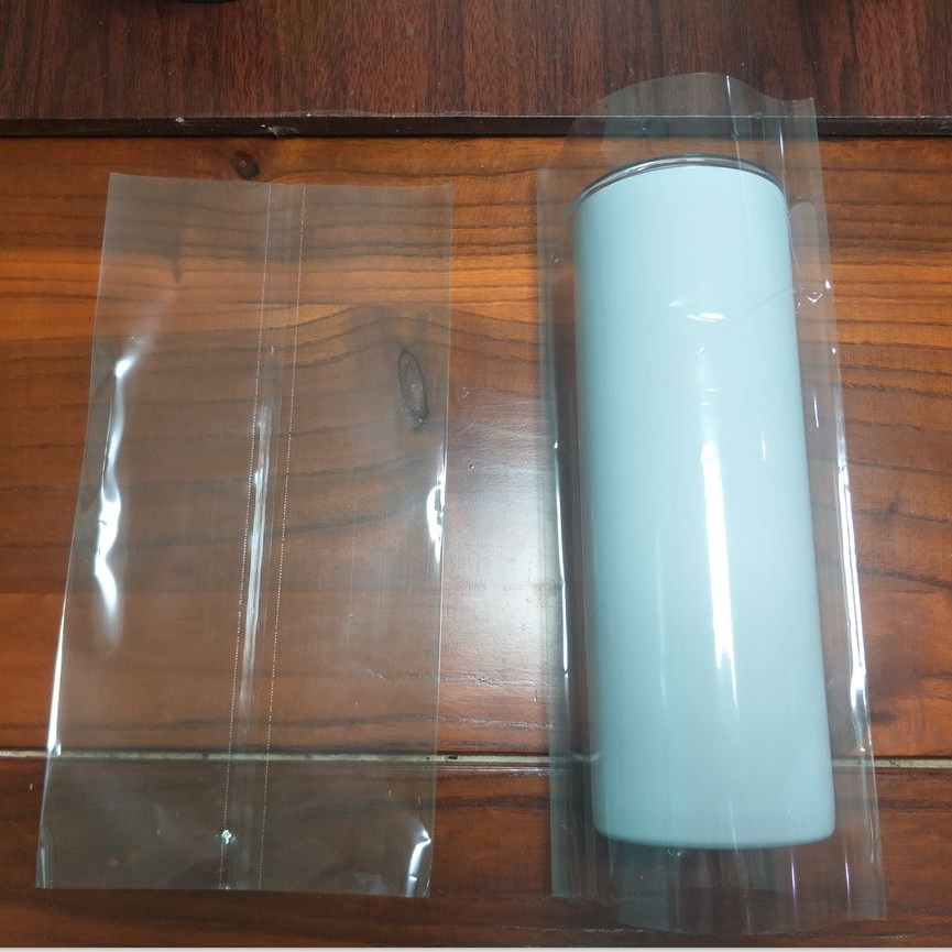 Прозрачная термоусадочная сублимационная обертка SUB120260 для тонкого стакана 20 унций высокого качества