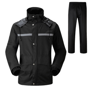 Mountain lightweight motorcycle waterproof hooded rain suit rainwear (jacket & trouser suit) rain coat