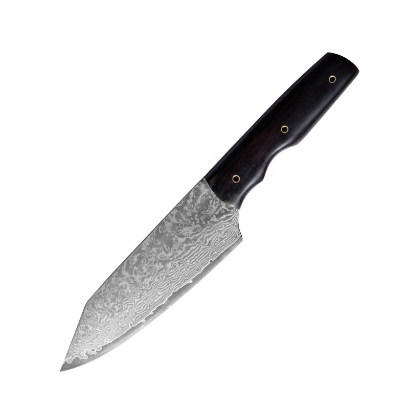 Японский кухонный нож Kiritsuke 67 слоев VG10 Дамасская сталь мозаичная заклепка полный Танг дамасский поварской нож