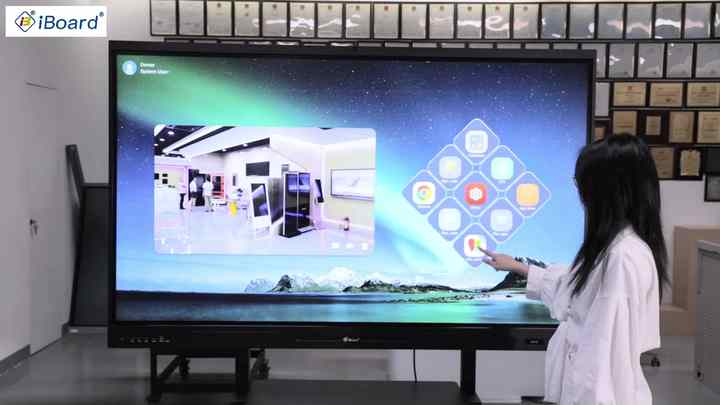 OEM Interactive Whiteboard 75 Inch 4K 20-Point Touch Screen Smart Board ...