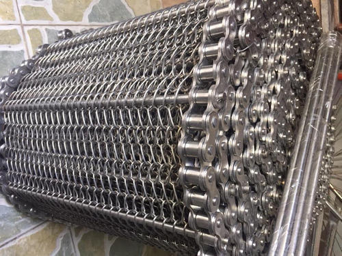 High Temperature 314 310s Stainless Steel Spiral Mesh Conveyor Chain Belt Metal