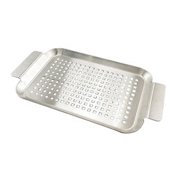 2020 New Design Perforated Steel Cooking Grid Mini Nonstick Grill Pan