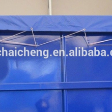 pvc coated fabric for container cover, open top container roof pvc tarpaulin