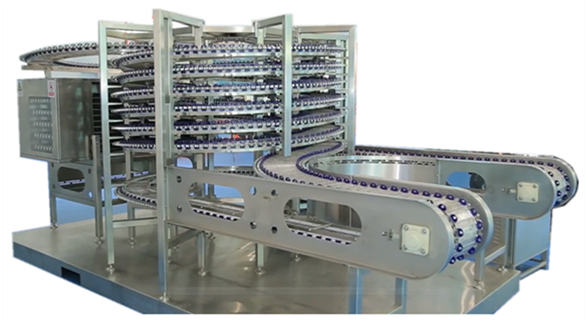 Industrial spiral freezer IQF blast freezer for meat, seafood, poultry, baked goods processing
