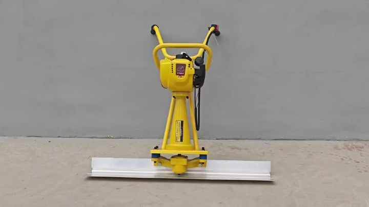 Used Electric Concrete Vibrating Table Screed Leveling Bull Float ...