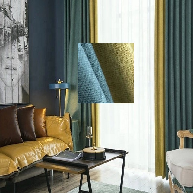 IFamy sala de Sol janela lateral dobro da cortina e cortinas