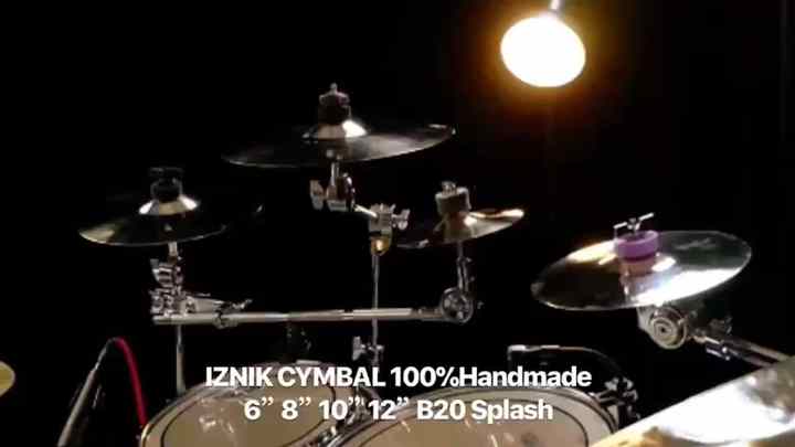 IZINK 18 Inch Black Crash Cymbal - Special Effect Black Rock