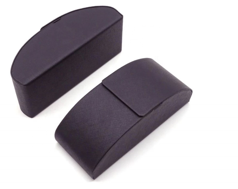 Estilo fino Se Encaixa Mais Logotipo Personalizado Flip Top Óculos De Alumínio Caso Com Fecho Magnético