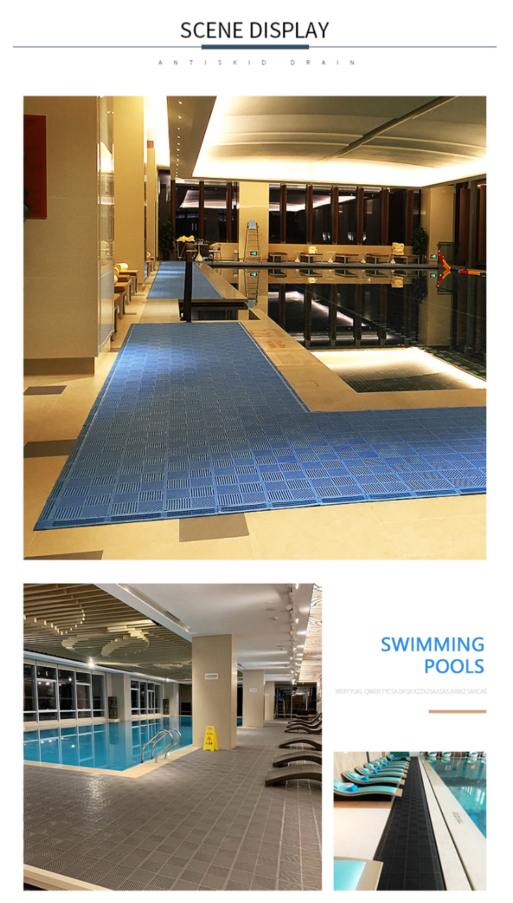 Fashion Floor Mat Non Slip PVC Interlocking Bath washing room Mat(图11)