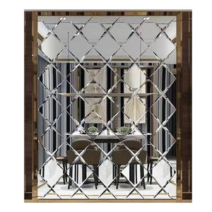 Ubin Cermin Cermin Terbaik Desain Kualitas Tinggi 4 5 6 8Mm Cermin Dinding Dekoratif Cermin Berlian